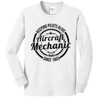 Keeping Pilots Alive Aircraft Mechanic Since 1903 Kids Long Sleeve Shirt