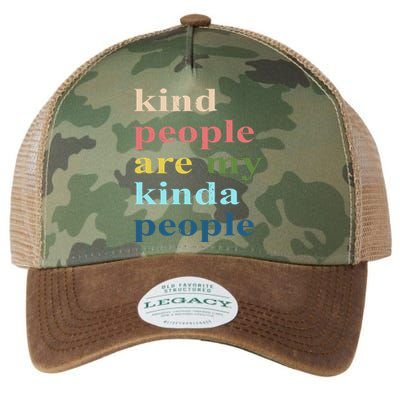 Kind People Are My Kinda People Retro Colorful Legacy Tie Dye Trucker Hat