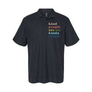 Kind People Are My Kinda People Retro Colorful Softstyle Adult Sport Polo