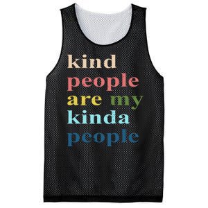 Kind People Are My Kinda People Retro Colorful Mesh Reversible Basketball Jersey Tank