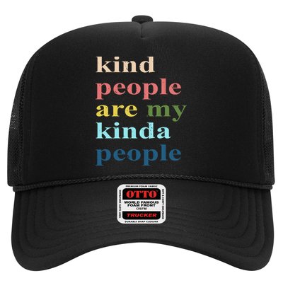 Kind People Are My Kinda People Retro Colorful Trucker Hat