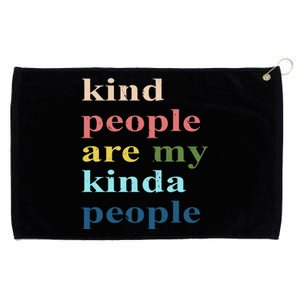 Kind People Are My Kinda People Retro Colorful Grommeted Golf Towel