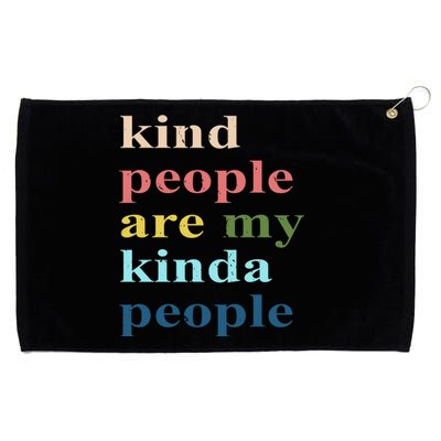 Kind People Are My Kinda People Retro Colorful Grommeted Golf Towel