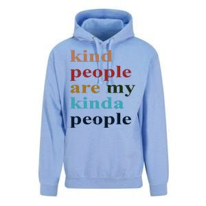 Kind People Are My Kinda People Retro Colorful Unisex Surf Hoodie