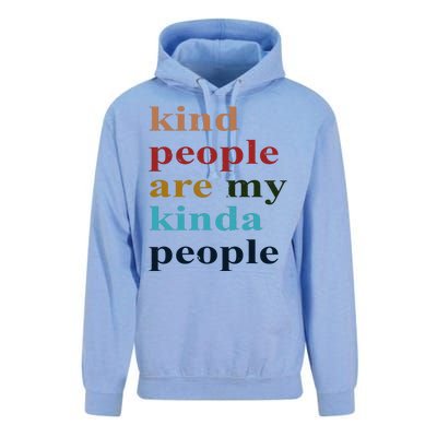 Kind People Are My Kinda People Retro Colorful Unisex Surf Hoodie