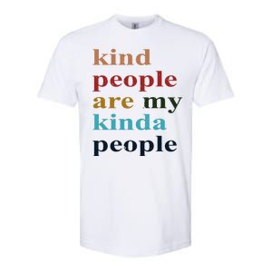 Kind People Are My Kinda People Retro Colorful Softstyle CVC T-Shirt