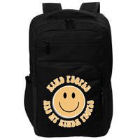 Kind People Are My Kinda People Retro Smiley Impact Tech Backpack