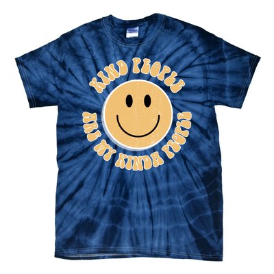 Kind People Are My Kinda People Retro Smiley Tie-Dye T-Shirt