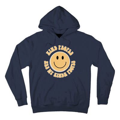 Kind People Are My Kinda People Retro Smiley Tall Hoodie