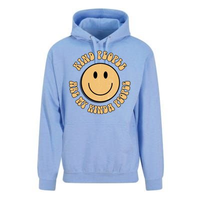 Kind People Are My Kinda People Retro Smiley Unisex Surf Hoodie