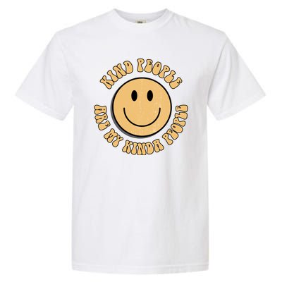 Kind People Are My Kinda People Retro Smiley Garment-Dyed Heavyweight T-Shirt