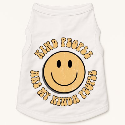 Kind People Are My Kinda People Retro Smiley Doggie Tank