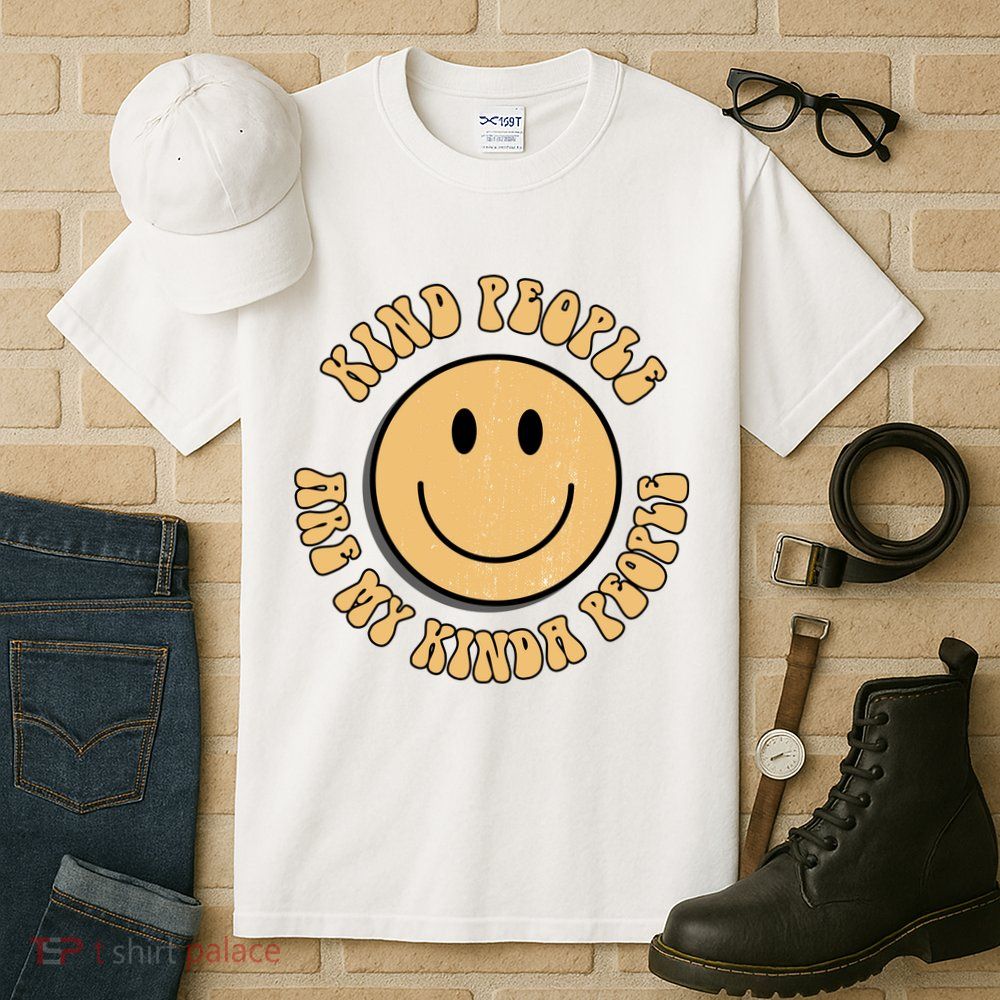 Kind People Are My Kinda People Retro Smiley Tall T-Shirt