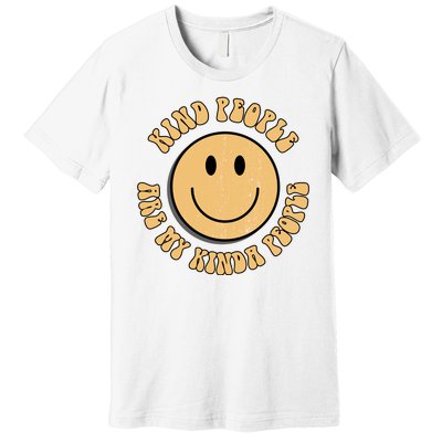 Kind People Are My Kinda People Retro Smiley Premium T-Shirt