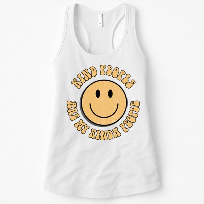 Kind People Are My Kinda People Retro Smiley Womens Tank Top