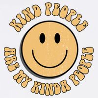 Kind People Are My Kinda People Retro Smiley Baby Bodysuit