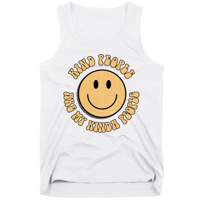 Kind People Are My Kinda People Retro Smiley Tank Top