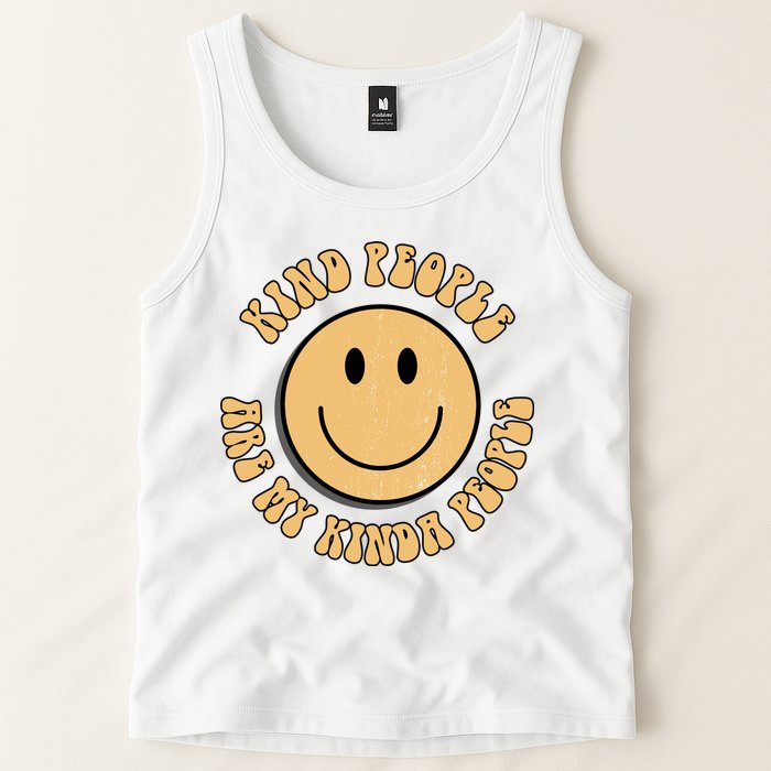 Kind People Are My Kinda People Retro Smiley Tank Top
