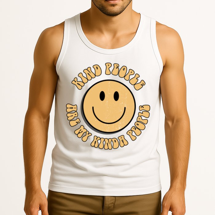 Kind People Are My Kinda People Retro Smiley Tank Top