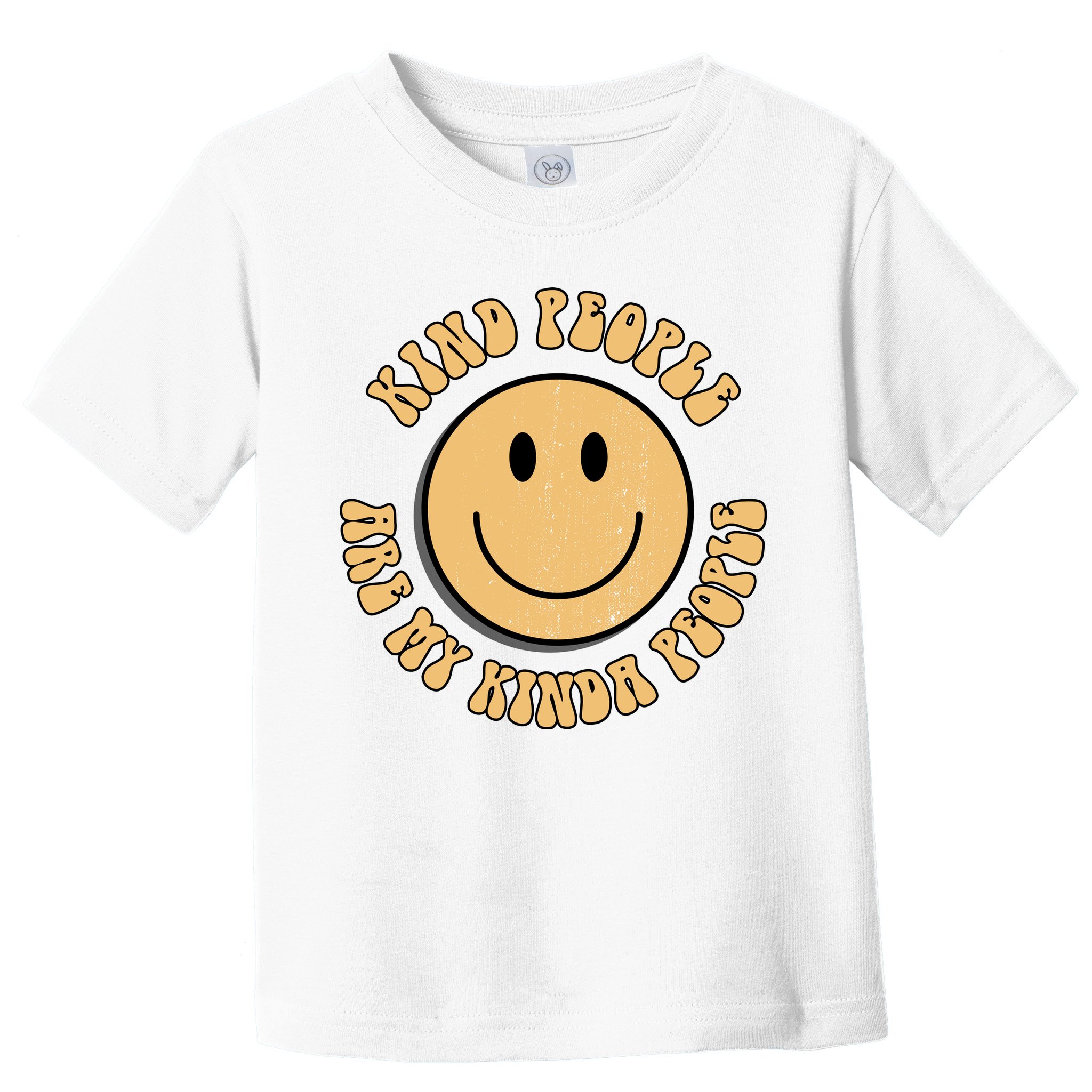 Kind People Are My Kinda People Retro Smiley Toddler T-Shirt