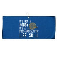 Knitting Post Apocalyptic Life Skill Funny Knitter Large Microfiber Waffle Golf Towel