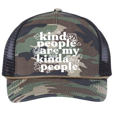 Kind People Are My Kinda People Retro Rope Trucker Hat Cap