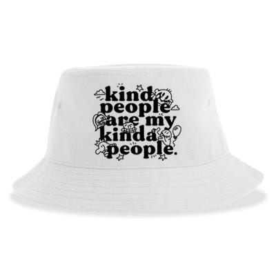 Kind People Are My Kinda People Sustainable Bucket Hat