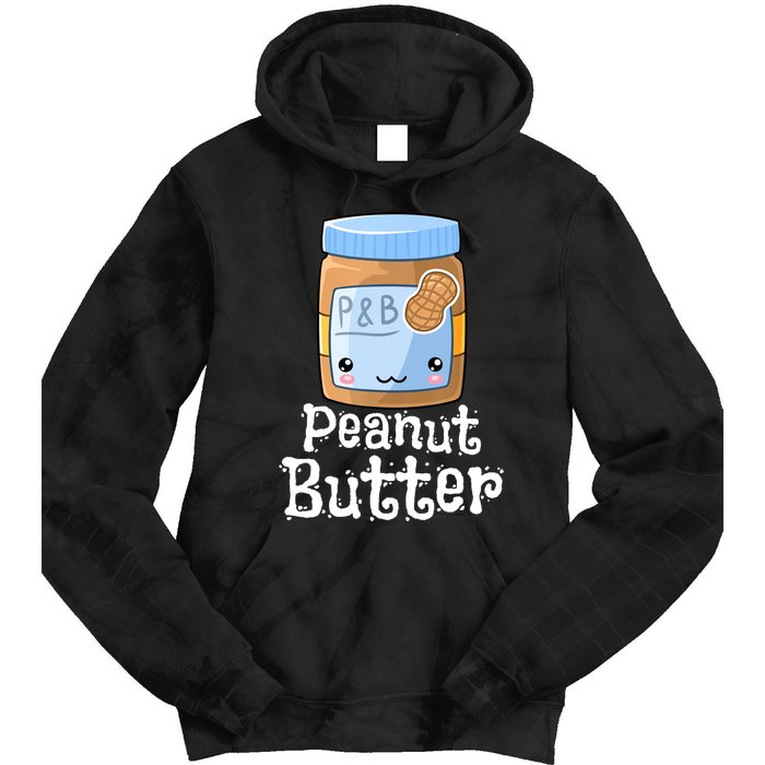 Kawaii Peanut Butter & Jelly PB&J Halloween Matching Designs Tie Dye Hoodie