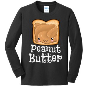 Kawaii Peanut Butter Jelly PB&J Halloween Matching Twins Kids Long Sleeve Shirt