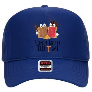 Kawaii Peanut Butter Lover Jelly Time Cute Matching Couples Cool Gift High Crown Mesh Back Trucker Hat