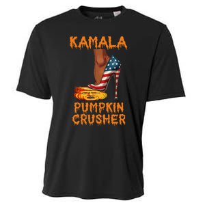 Kamala Pumpkin Crusher Funny Election Halloween Cooling Performance Crew T-Shirt