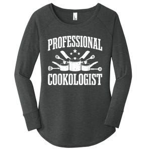 Kitchen Professional Cookologist Cook Chef Women's Perfect Tri Tunic Long Sleeve Shirt