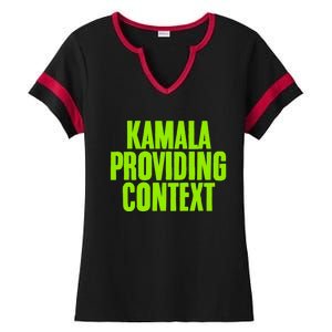 Kamala Providing Context Kamala Meme Gen Z Kamala President Gift Ladies Halftime Notch Neck Tee