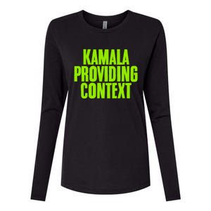 Kamala Providing Context Kamala Meme Gen Z Kamala President Gift Womens Cotton Relaxed Long Sleeve T-Shirt