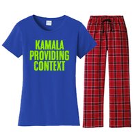 Kamala Providing Context Kamala Meme Gen Z Kamala President Gift Women's Flannel Pajama Set