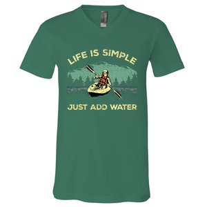 Kayaking Paddling Canoeing Lover V-Neck T-Shirt