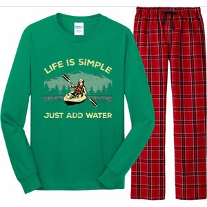 Kayaking Paddling Canoeing Lover Long Sleeve Pajama Set