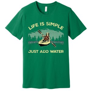 Kayaking Paddling Canoeing Lover Premium T-Shirt