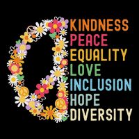 Kindness Peace Equality Love Hope Diversity Impact Tech Backpack