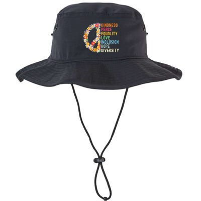 Kindness Peace Equality Love Hope Diversity Bucket Hat