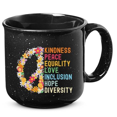 Kindness Peace Equality Love Hope Diversity 15oz Campfire Ceramic Mug