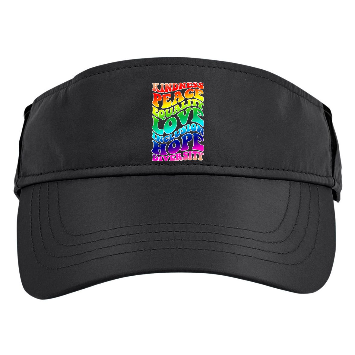Kindness Peace Equality Love Inclusion Hope Diversity Adult Drive Performance Visor