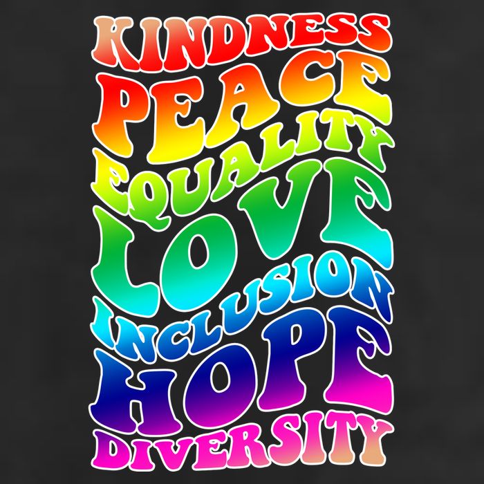 Kindness Peace Equality Love Inclusion Hope Diversity Adult Drive Performance Visor