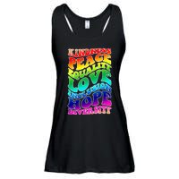 Kindness Peace Equality Love Inclusion Hope Diversity Ladies Essential Flowy Tank