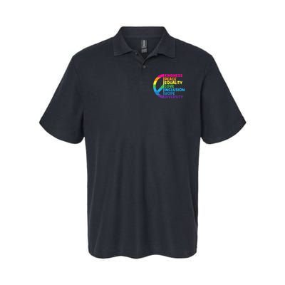 Kindness Peace Equality Love Inclusion Hope Diversity Polo
