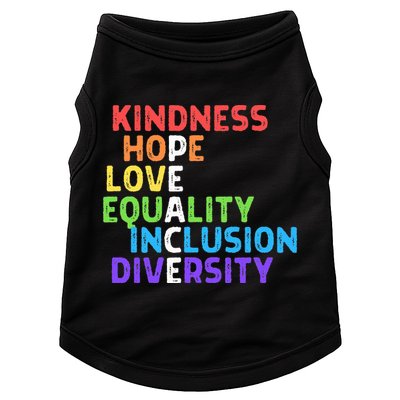 Kindness Peace Equality Inclusion Diversity Human Rights Doggie Tank