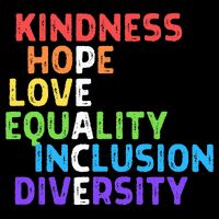 Kindness Peace Equality Inclusion Diversity Human Rights Backpack