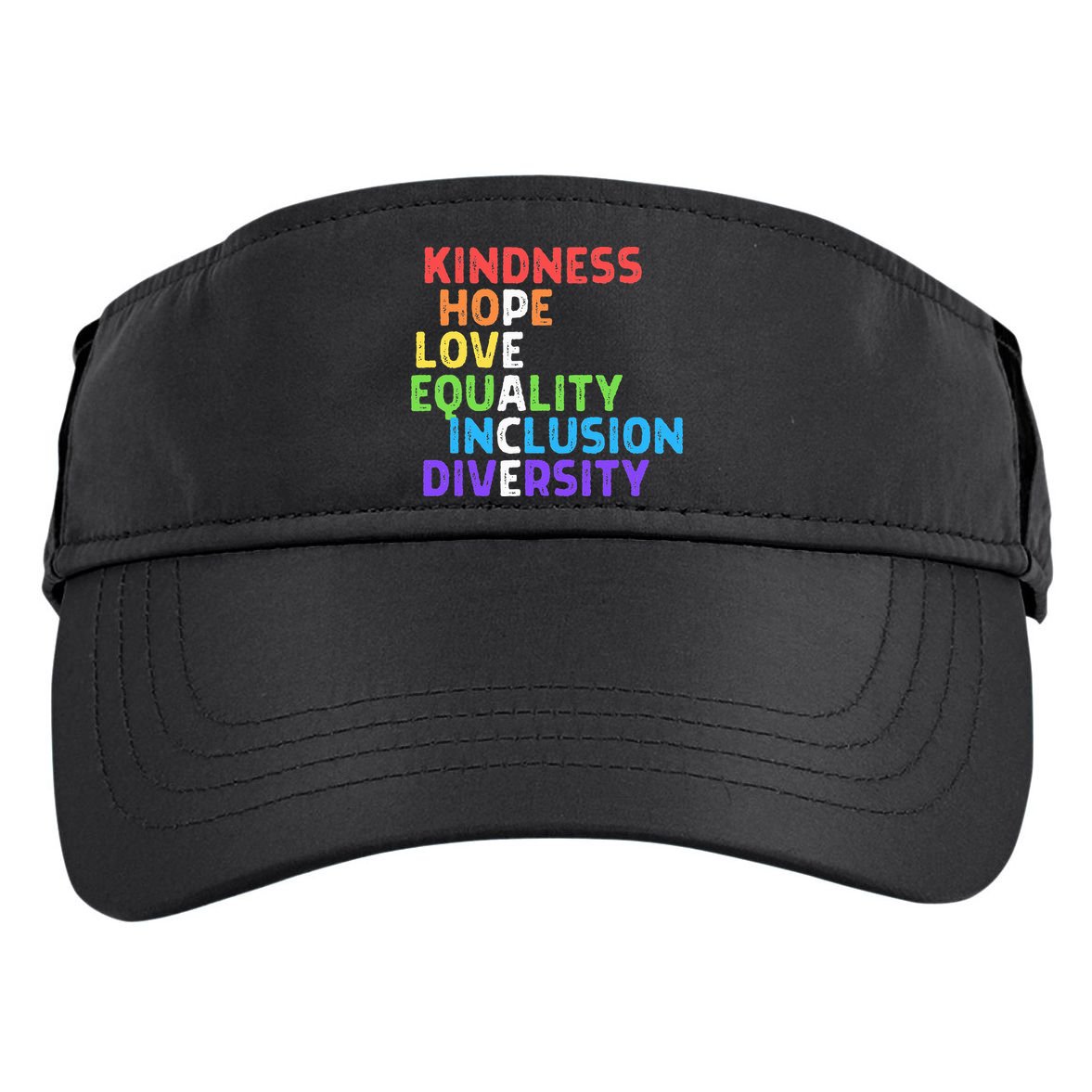 Kindness Peace Equality Inclusion Diversity Human Rights Adult Drive Performance Visor