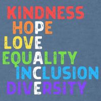 Kindness Peace Equality Inclusion Diversity Human Rights Garment-Dyed Sweatshirt