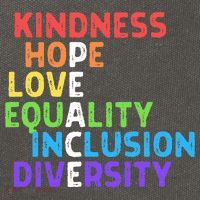 Kindness Peace Equality Inclusion Diversity Human Rights Cotton Canvas Backpack